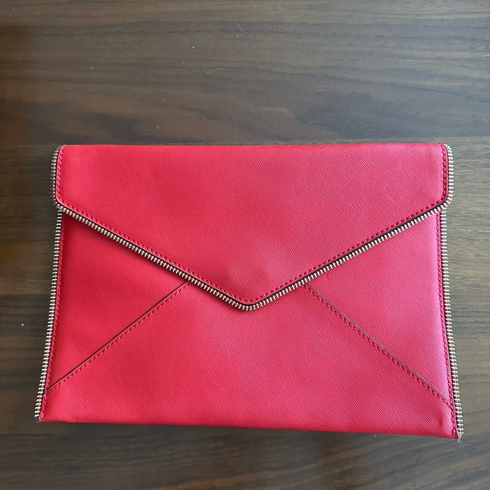 Rebecca Minkoff Cherry Red Envelope Clutch